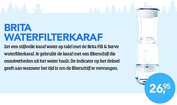 Aanbiedingen Brita waterfilterkaraf - Brita - Geldig van 01/12/2015 tot 03/01/2016 bij Coolblue