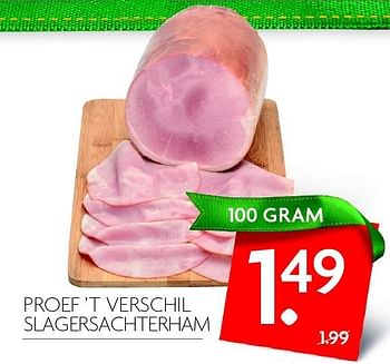 Aanbiedingen Proef `t verschil slagersachterham - Huismerk - Deka Markt - Geldig van 13/12/2015 tot 19/12/2015 bij Deka Markt