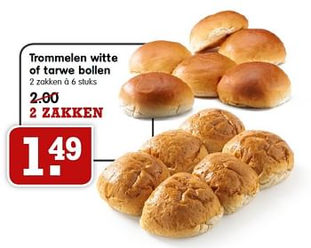 Aanbiedingen Trommelen witte of tarwe bollen - Trommelen - Geldig van 13/12/2015 tot 19/12/2015 bij Em-té