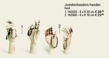 Aanbiedingen Juwelenhouders handen hout - Huismerk - Supra Bazar - Geldig van 15/12/2015 tot 12/01/2016 bij Supra Bazar