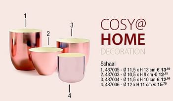 Aanbiedingen Schaal - Cosy@Home Decoration - Geldig van 15/12/2015 tot 12/01/2016 bij Supra Bazar