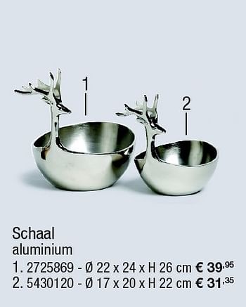 Aanbiedingen Schaal aluminium - Huismerk - Supra Bazar - Geldig van 15/12/2015 tot 12/01/2016 bij Supra Bazar