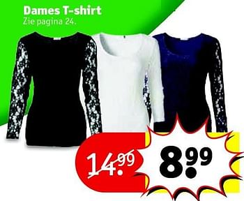 Aanbiedingen Dames t-shirt - True Spirit - Geldig van 08/12/2015 tot 20/12/2015 bij Kruidvat