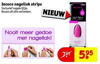 Aanbiedingen Incoco nagellak strips - Huismerk - Kruidvat - Geldig van 08/12/2015 tot 20/12/2015 bij Kruidvat
