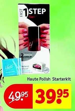 Aanbiedingen Haute polish starterkit - Haute Polish - Geldig van 08/12/2015 tot 20/12/2015 bij Kruidvat