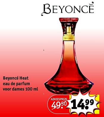 Aanbiedingen Beyoncé heat eau de parfum voor dames - Beyoncé Heat - Geldig van 08/12/2015 tot 20/12/2015 bij Kruidvat
