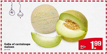 Aanbiedingen Galia of cantaloupe meloen - Huismerk - Coop - Geldig van 14/12/2015 tot 20/12/2015 bij Coop