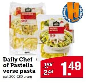 Aanbiedingen Daily chef of pastella verse pasta - Daily chef - Geldig van 14/12/2015 tot 20/12/2015 bij Coop