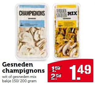 Aanbiedingen Gesneden champignons - Huismerk - Coop - Geldig van 14/12/2015 tot 20/12/2015 bij Coop