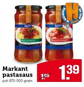 Aanbiedingen Markant pastasaus - Markant - Geldig van 14/12/2015 tot 20/12/2015 bij Coop