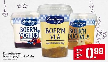 Aanbiedingen Zuivelhoeve boer`n yoghurt of vla - De Zuivelhoeve - Geldig van 14/12/2015 tot 20/12/2015 bij Coop