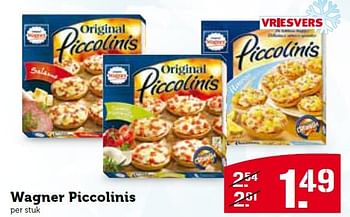 Aanbiedingen Wagner piccolinis - Original Wagner - Geldig van 14/12/2015 tot 20/12/2015 bij Coop