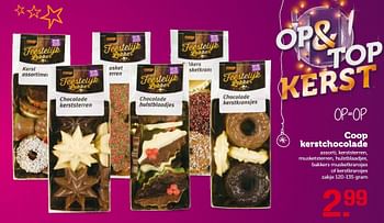 Aanbiedingen Coop kerstchocolade - Huismerk - Coop - Geldig van 14/12/2015 tot 20/12/2015 bij Coop