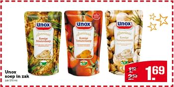 Aanbiedingen Unox soep in zak - Unox - Geldig van 21/12/2015 tot 27/12/2015 bij Coop