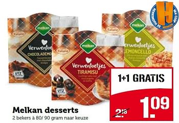 Aanbiedingen Melkan desserts - Melkan - Geldig van 21/12/2015 tot 27/12/2015 bij Coop