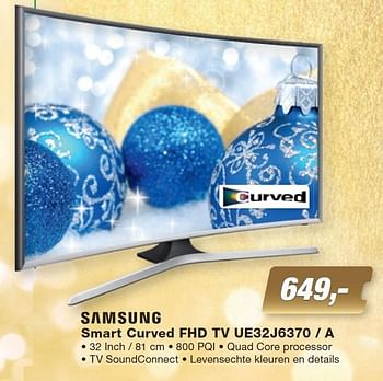 Aanbiedingen Samsung smart curved fhd tv ue32j6370 - a - Samsung - Geldig van 07/12/2015 tot 27/12/2015 bij ElectronicPartner