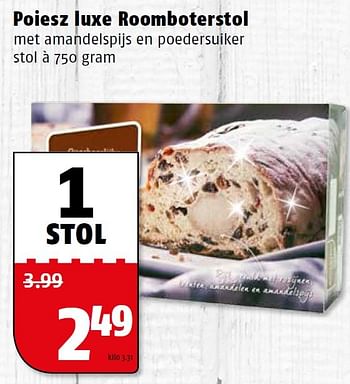 Aanbiedingen Poiesz luxe roomboterstol - Huismerk Poiesz - Geldig van 21/12/2015 tot 27/12/2015 bij Poiesz