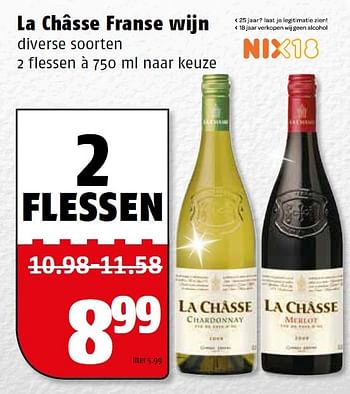 Aanbiedingen La châsse franse wijn - Witte wijnen - Geldig van 21/12/2015 tot 27/12/2015 bij Poiesz