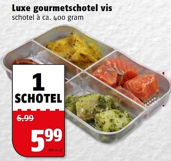 Aanbiedingen Luxe gourmetschotel vis - Huismerk Poiesz - Geldig van 21/12/2015 tot 27/12/2015 bij Poiesz