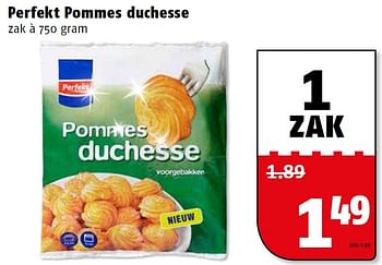 Aanbiedingen Perfekt pommes duchesse - Perfekt - Geldig van 21/12/2015 tot 27/12/2015 bij Poiesz