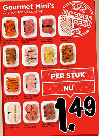 Aanbiedingen Gourmet mini`s - Huismerk Vomar - Geldig van 20/12/2015 tot 27/12/2015 bij Vomar