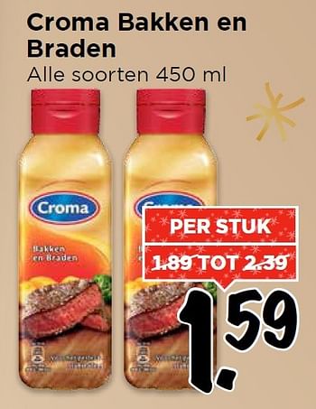 Aanbiedingen Croma bakken en braden - Croma - Geldig van 20/12/2015 tot 27/12/2015 bij Vomar