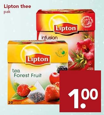 Aanbiedingen Lipton thee - Lipton - Geldig van 20/12/2015 tot 26/12/2015 bij Deen Supermarkten