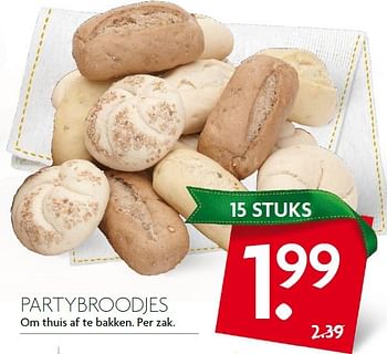 Aanbiedingen Partybroodjes - Huismerk - Deka Markt - Geldig van 20/12/2015 tot 26/12/2015 bij Deka Markt