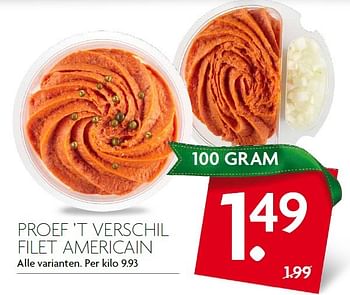 Aanbiedingen Proef `t verschil filet americain - Huismerk - Deka Markt - Geldig van 20/12/2015 tot 26/12/2015 bij Deka Markt