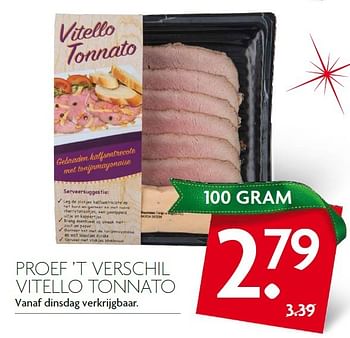 Aanbiedingen Proef `t verschil vitello tonnato - Huismerk deen supermarkt - Geldig van 20/12/2015 tot 26/12/2015 bij Deka Markt