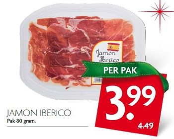 Aanbiedingen Jamon iberico - Chorizo Iberico - Geldig van 20/12/2015 tot 26/12/2015 bij Deka Markt