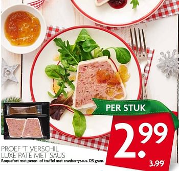 Aanbiedingen Proef `t verschil luxe paté met saus - Huismerk - Deka Markt - Geldig van 20/12/2015 tot 26/12/2015 bij Deka Markt