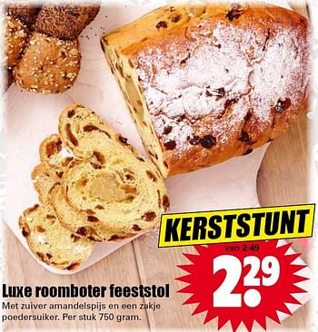 Aanbiedingen Luxe roomboter feeststol - Huismerk - Dirk - Geldig van 20/12/2015 tot 26/12/2015 bij Lekker Doen