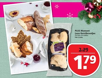 Aanbiedingen Plus moment luxe kerstbroodjes - Huismerk - Plus - Geldig van 20/12/2015 tot 26/12/2015 bij Plus