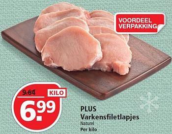 Aanbiedingen Plus varkensfiletlapjes - Huismerk - Plus - Geldig van 20/12/2015 tot 26/12/2015 bij Plus