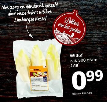 Aanbiedingen Witlof - Huismerk - Jan Linders - Geldig van 21/12/2015 tot 27/12/2015 bij Jan Linders