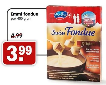 Aanbiedingen Emmi fondue - Emmi - Geldig van 20/12/2015 tot 26/12/2015 bij Em-té