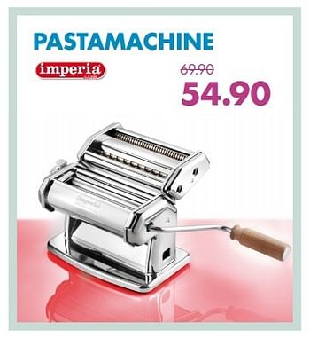 Aanbiedingen Pastamachine - Imperia - Geldig van 28/12/2015 tot 17/01/2016 bij Multi Bazar