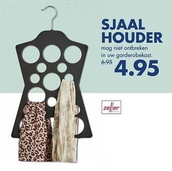 Aanbiedingen Sjaal houder - Zeller Present - Geldig van 28/12/2015 tot 17/01/2016 bij Multi Bazar