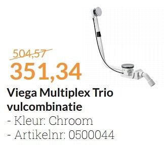 Aanbiedingen Viega multiplex trio vulcombinatie - Viega - Geldig van 01/01/2016 tot 31/01/2016 bij Sanitairwinkel