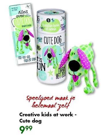 Aanbiedingen Creative kids at work - cute dog - Creative Kids at Work - Geldig van 07/12/2015 tot 27/12/2015 bij The Read Shop
