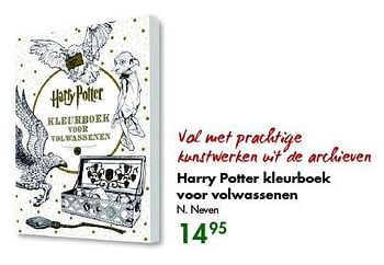 Aanbiedingen Harry potter kleurboek voor volwassenen - Huismerk - The Read Shop - Geldig van 07/12/2015 tot 27/12/2015 bij The Read Shop
