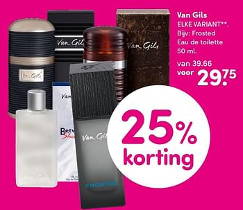 Aanbiedingen Van gils frosted eau de toilette - Van Gils - Geldig van 14/12/2015 tot 27/12/2015 bij da