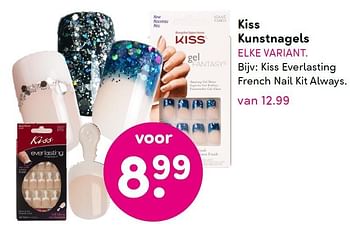Aanbiedingen Kiss everlasting french nail kit always - Kiss - Geldig van 14/12/2015 tot 27/12/2015 bij da