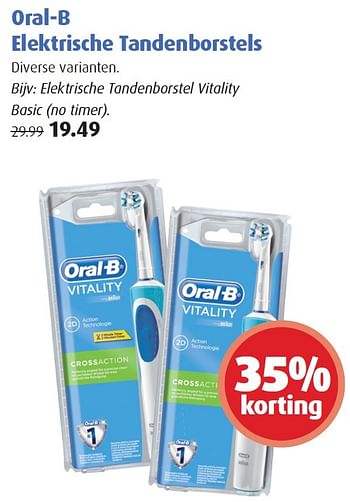 Aanbiedingen Oral-b elektrische tandenborstels - Oral-B - Geldig van 14/12/2015 tot 27/12/2015 bij Uw eigen drogist