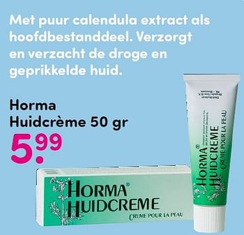 Aanbiedingen Horma huidcrème - Horma - Geldig van 14/12/2015 tot 27/12/2015 bij da