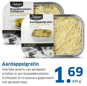 Aanbiedingen Aardappelgratin - Delicieux - Geldig van 21/12/2015 tot 27/12/2015 bij Lidl