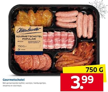Aanbiedingen Gourmetschotel met gemarineerde kipfilet - Oldenlander - Geldig van 21/12/2015 tot 27/12/2015 bij Lidl