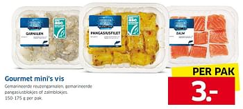 Aanbiedingen Gourmet mini`s vis - Gourmet - Geldig van 21/12/2015 tot 27/12/2015 bij Lidl