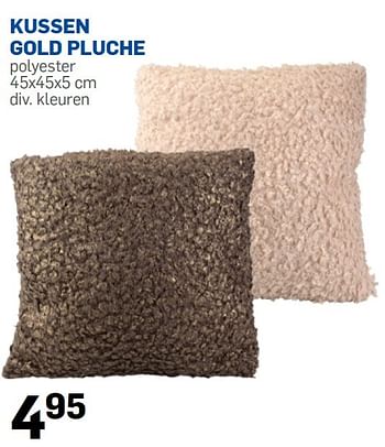 Aanbiedingen Kussen gold pluche - Huismerk - Action - Geldig van 05/12/2015 tot 31/12/2015 bij Action